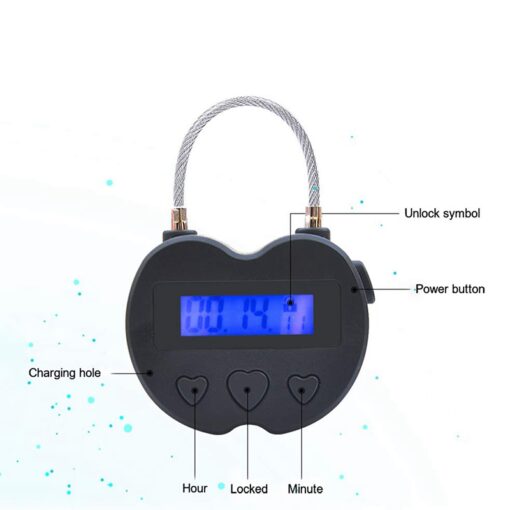 Cadeado Eletrônico E Temporizador BDSM Smart Time Lock