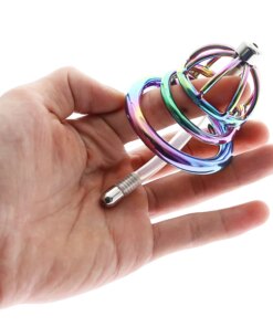 Cinto de Castidade Rainbow Cock Cage Stealth Lock Chastity Device