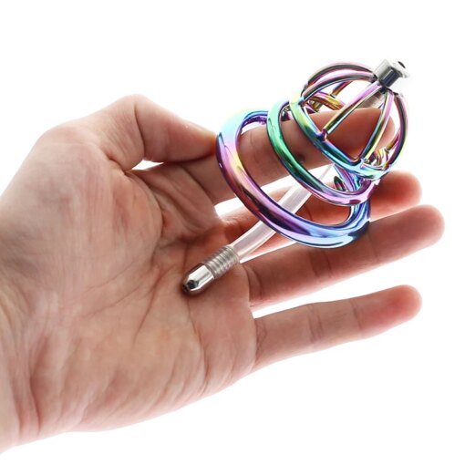 Cinto de Castidade Rainbow Cock Cage Stealth Lock Chastity Device