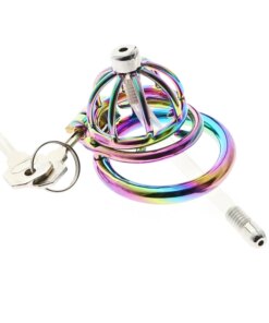 Cinto de Castidade Rainbow Cock Cage Stealth Lock Chastity Device