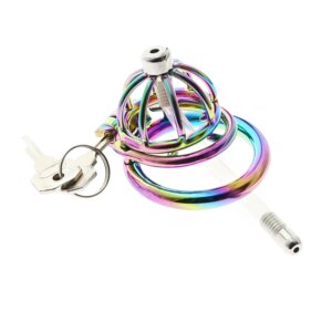 Cinto de Castidade Rainbow Cock Cage Stealth Lock Chastity Device