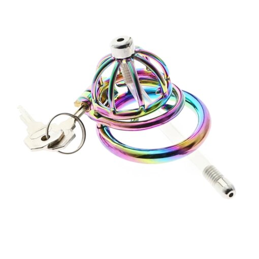 Cinto de Castidade Rainbow Cock Cage Stealth Lock Chastity Device
