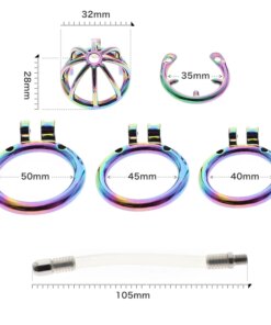 Cinto de Castidade Rainbow Cock Cage Stealth Lock Chastity Device