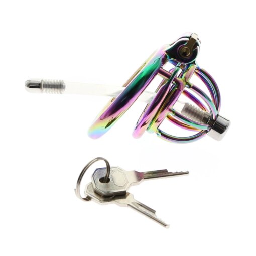 Cinto de Castidade Rainbow Cock Cage Stealth Lock Chastity Device
