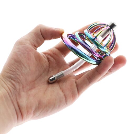 Cinto de Castidade Rainbow Cock Cage Stealth Lock Chastity Device