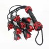Chicote Flogger de Couro Ponteira Flores Rose Whip