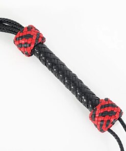 Chicote Flogger de Couro Ponteira Flores Rose Whip