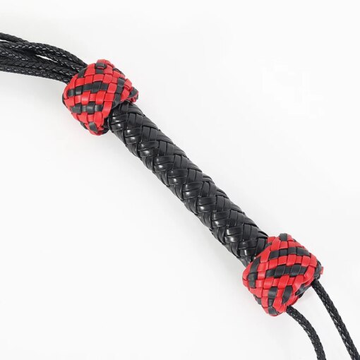 Chicote Flogger de Couro Ponteira Flores Rose Whip