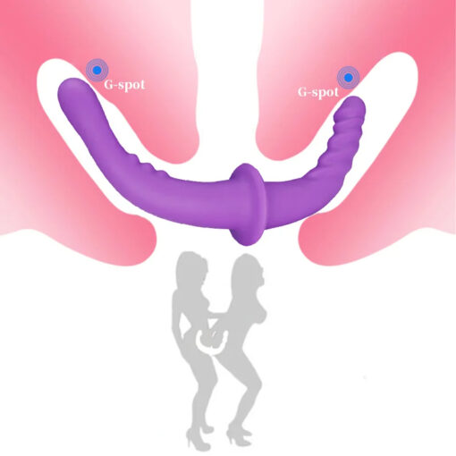 Cinta Peniana Dupla Penetração Strapless Double Dildo - Image 2