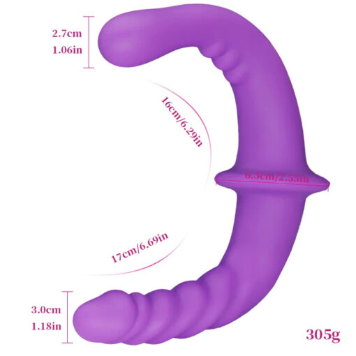 Cinta Peniana Dupla Penetração Strapless Double Dildo - Image 4