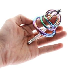Gaiola de Castidade Masculina Rainbow | Aço Inoxidável, Discreta e Ergonômica