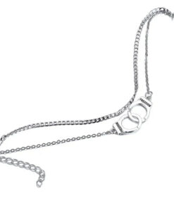 Tornozeleira Handcuffs Trendy Freedom Ankle Chain