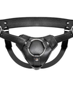 Cinta Peniana Arnês de Couro Leather Harness Strap On