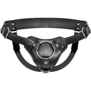 Cinta Peniana Arnês de Couro Leather Harness Strap On