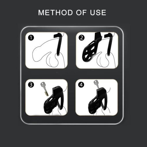 Gaiola Castidade Chastity Cage Skin Touch Penis Simulation - Imagem 4
