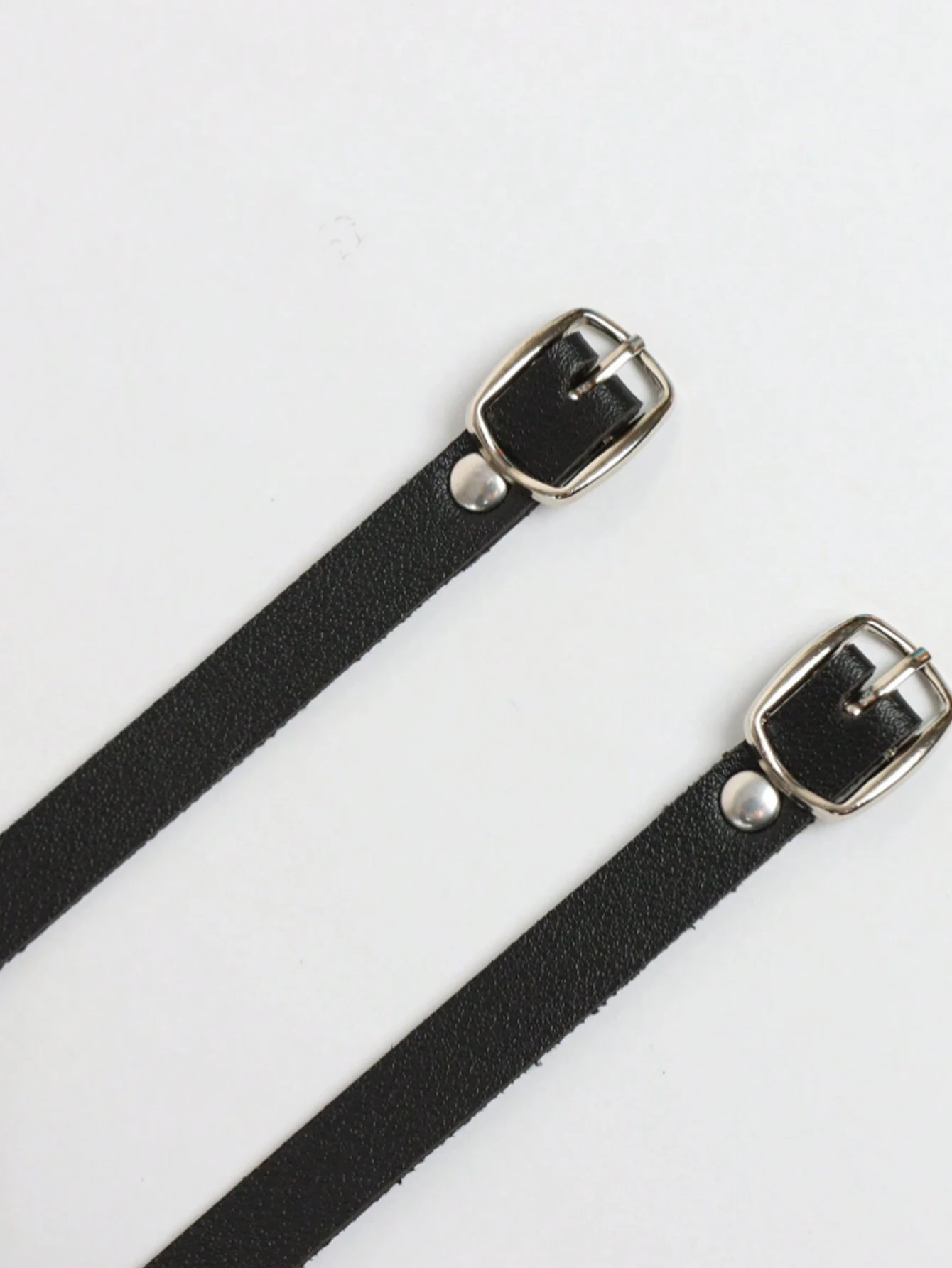 2PCS Leather Bow Ankle Leg Rings Punk Fashion Costume Ball Role-Playing Costume Personalized Ankle accessories