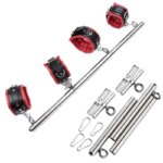 Conjunto Barra de Contenção Algemas e Tornozeleiras Ajustável BDSM