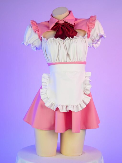 Fantasia Empregada Lolita Anime Cosplay Costume Pink Sexy Maid - Image 2