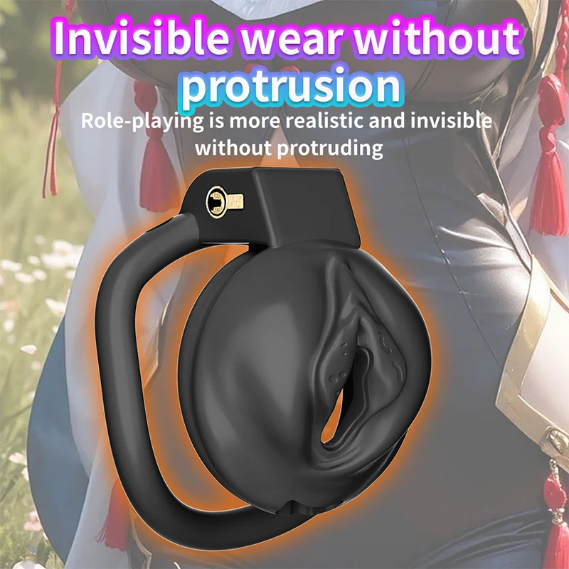 Sex Toys For Men Slave Training Chastity Lock Mesh Breathable Cock Ring hide Penis Abstinence from sexual activity Bondage Gay