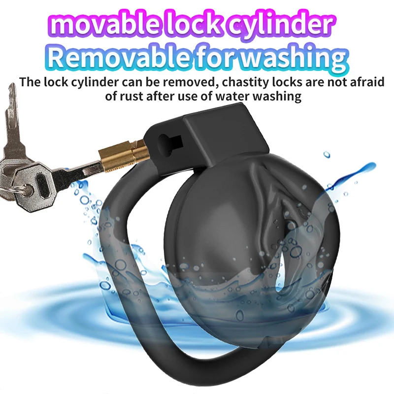Sex Toys For Men Slave Training Chastity Lock Mesh Breathable Cock Ring hide Penis Abstinence from sexual activity Bondage Gay