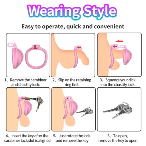 Cinto de Castidade Sissy Training Chastity Lock - Image 4
