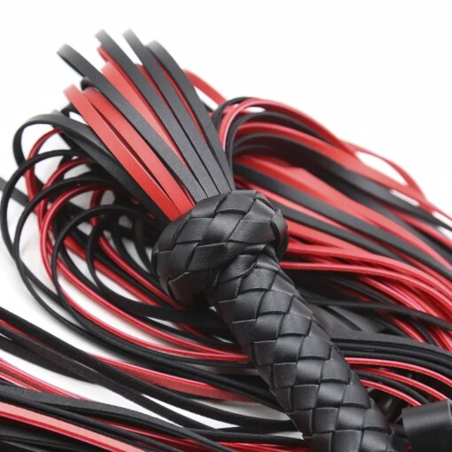 Chicote de Couro Whip Leather Flogger Longo 65 cm - Image 2