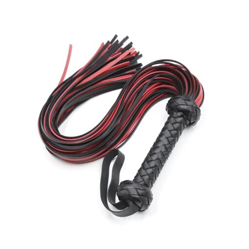 Chicote de Couro Whip Leather Flogger Longo 65 cm