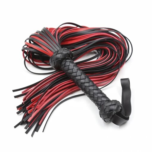 Chicote de Couro Whip Leather Flogger Longo 65 cm - Image 3