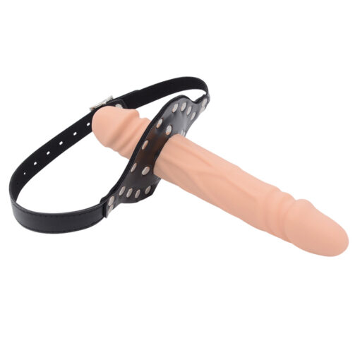 Mordaça Peniana Dupla Strapon Realista Double Headed Dildo - Image 11