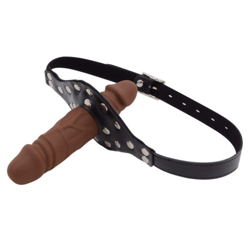 Mordaça Peniana Dupla Strapon Realista Double Headed Dildo - Image 3