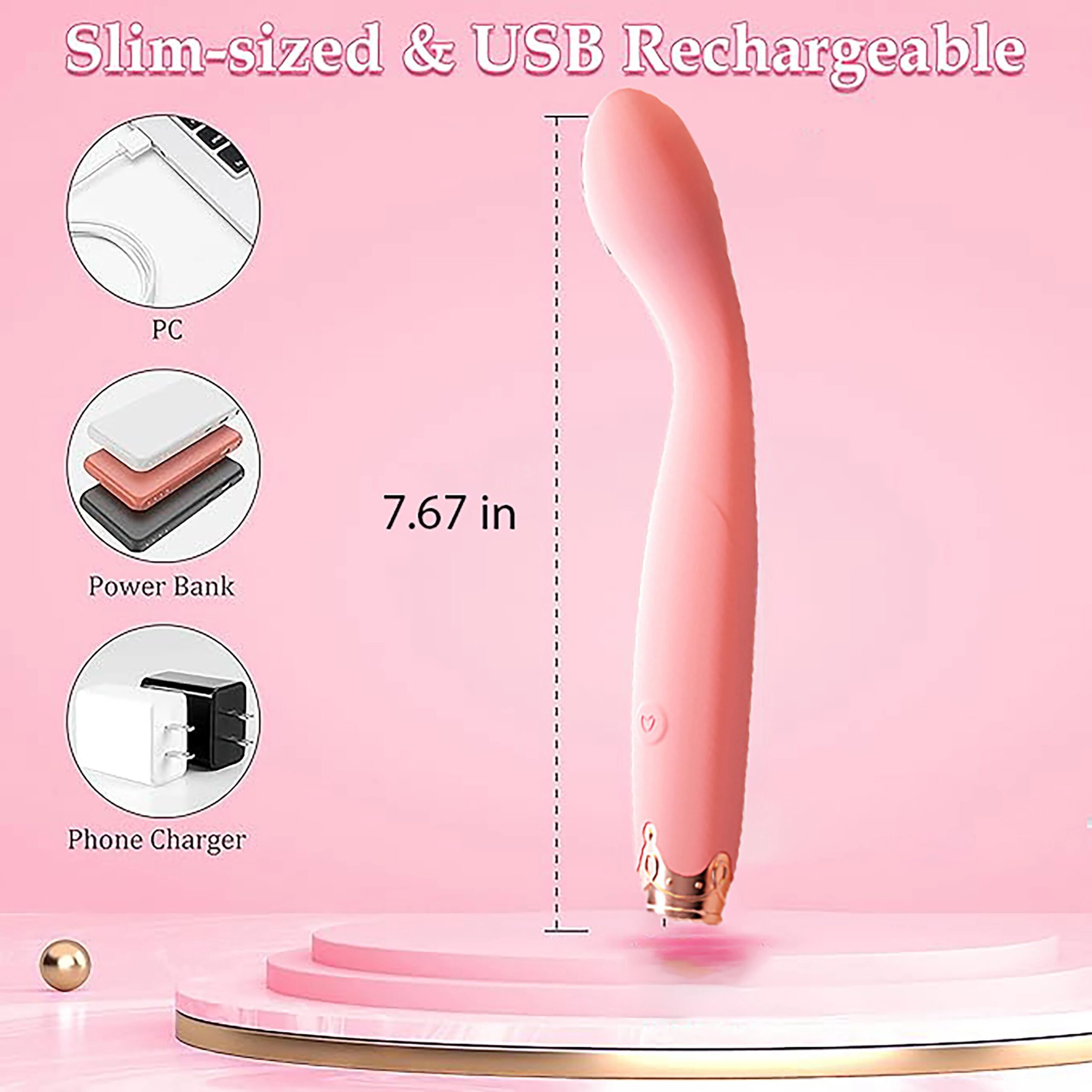 Beginner G-Spot Vibrator for Women 8 Seconds to Orgasm Finger Shaped Vibes Nipple Clitoris Stimulator Sex Toys for Adult Female