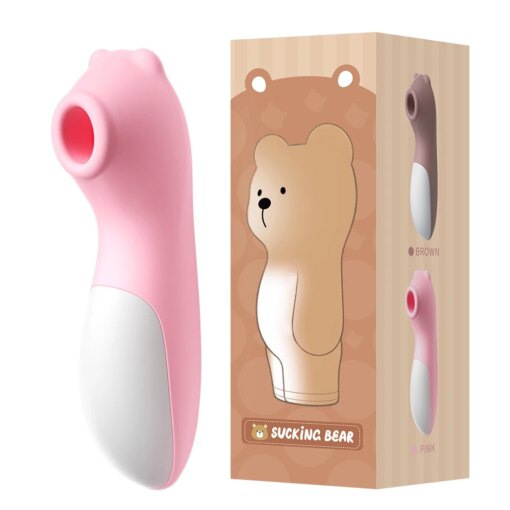 Vibrador Recarregável em Formato de Urso – 10 Modos de Vibração