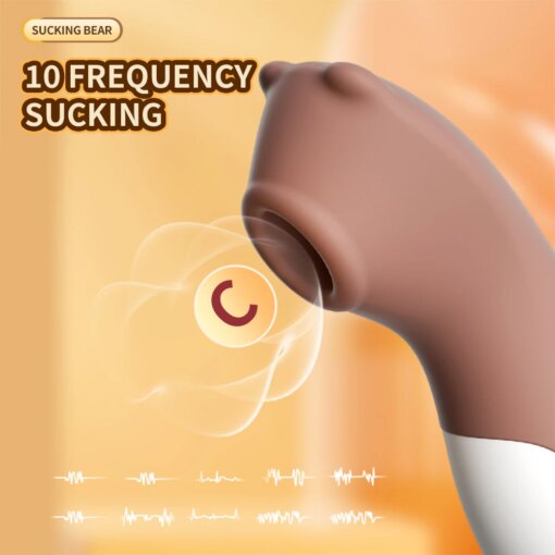 Vibrador Recarregável em Formato de Urso – 10 Modos de Vibração - Image 2