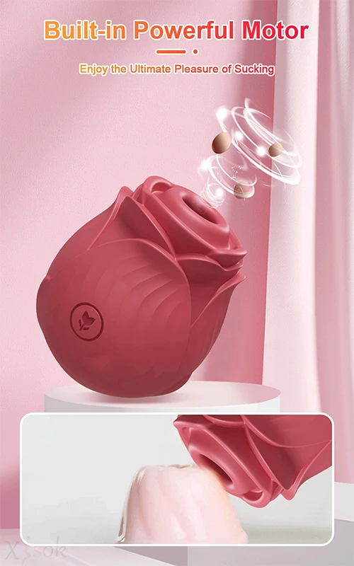 Rose Sucking Sex Toys Dildo Vibrator for Women 3in1 Thrusting G Spot Anal Vibrators Stimulator Female Vibrating Egg Adult Toys