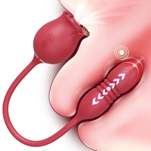 Vibrador Feminino Rosa Sugador de Clitóris Vai e Vem - Image 3