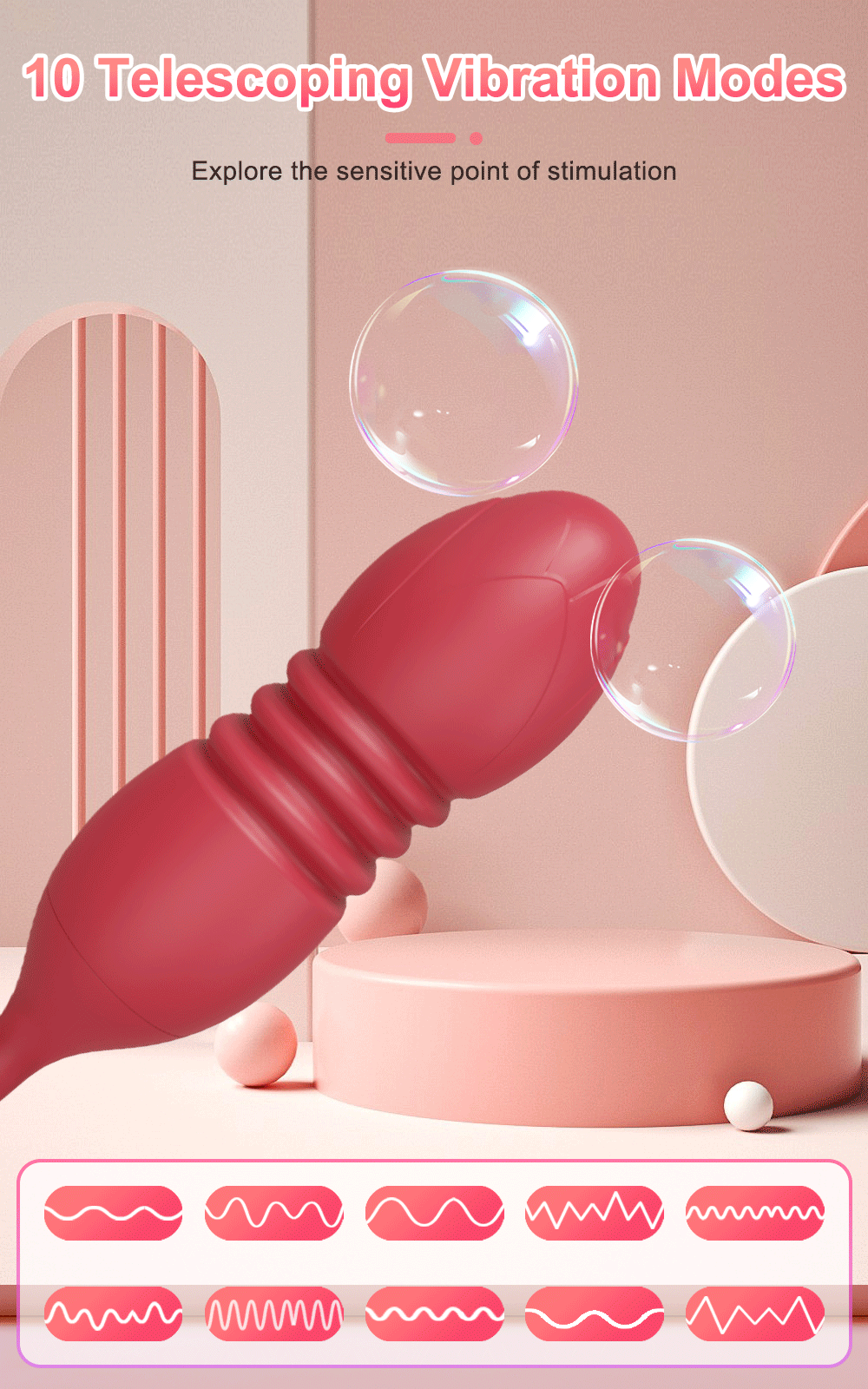 Rose Sucking Sex Toys Dildo Vibrator for Women 3in1 Thrusting G Spot Anal Vibrators Stimulator Female Vibrating Egg Adult Toys