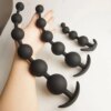 Plug Anal com Bolas em Silicone
