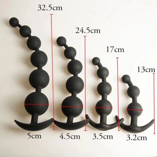 Plug Anal com Bolas em Silicone - Imagem 6