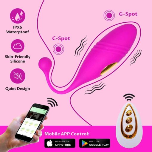 Vibrador Bullet Egg com Controle Remoto Recarregável - Imagem 3