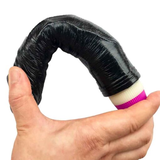 Vibrador Flexível com Textura Realista – Pilha AA - Imagem 2