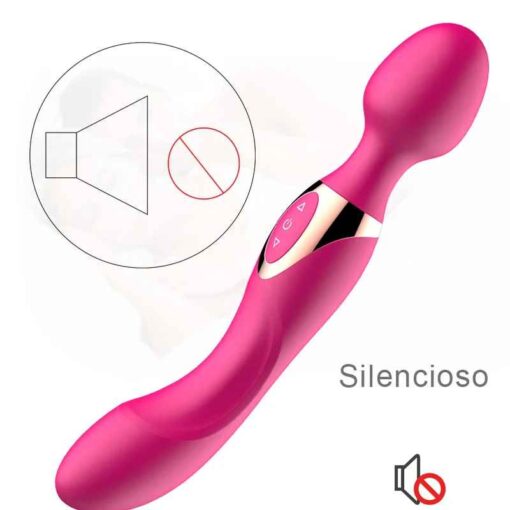 Vibrador Grande Magic Wand Duplo Motor Super Potente - Imagem 6