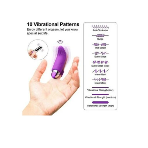 Vibrador de Dedo 10 Modos Clitóris e Ponto G - Imagem 2