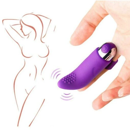 Vibrador de Dedo 10 Modos Clitóris e Ponto G