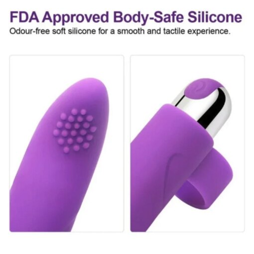 Vibrador de Dedo 10 Modos Clitóris e Ponto G - Imagem 4
