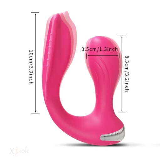Plug Vibratório 2 em 1 Anal e Vaginal - Imagem 2