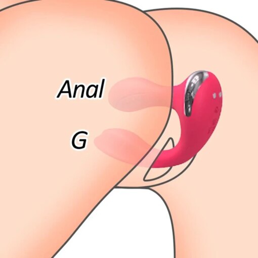 Plug Vibratório 2 em 1 Anal e Vaginal - Imagem 4