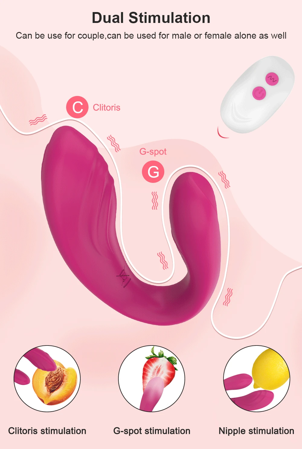 2 in 1 Sex Toys Anal Plug Penetration Vagina Vibrator Masturbation Tools for Couple Anal Masturbator Butt Plug Vibrating 18