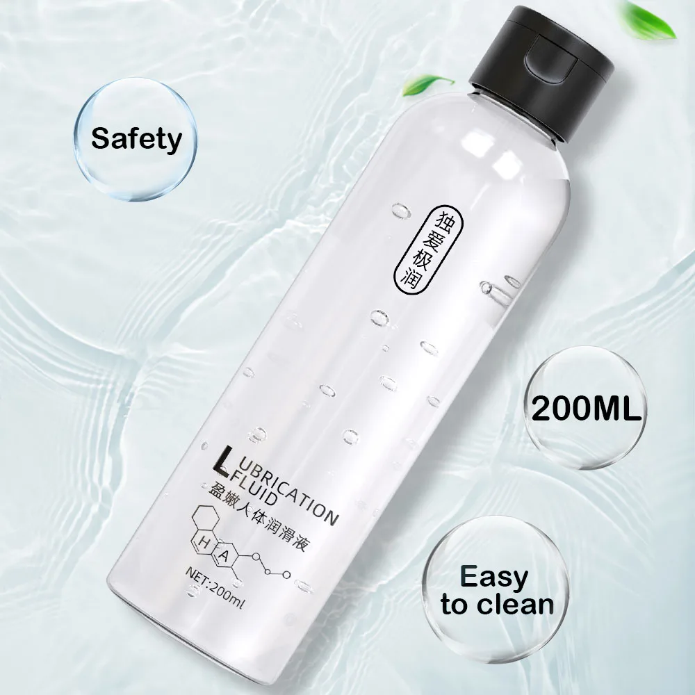 200ML Water based Lubricant Safe Intimate Gel Vaginal Anal Lube Lubricating Oil Adult For Women Men And Couple Erotic Tools