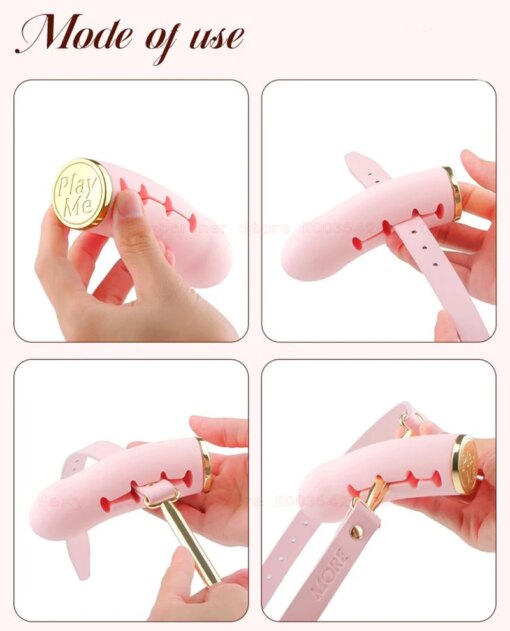 Mordaça com Plug Simulador Bondage - Imagem 5