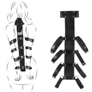 Cinto Bondage com Braços para Trás Correia de Restrição Corporal